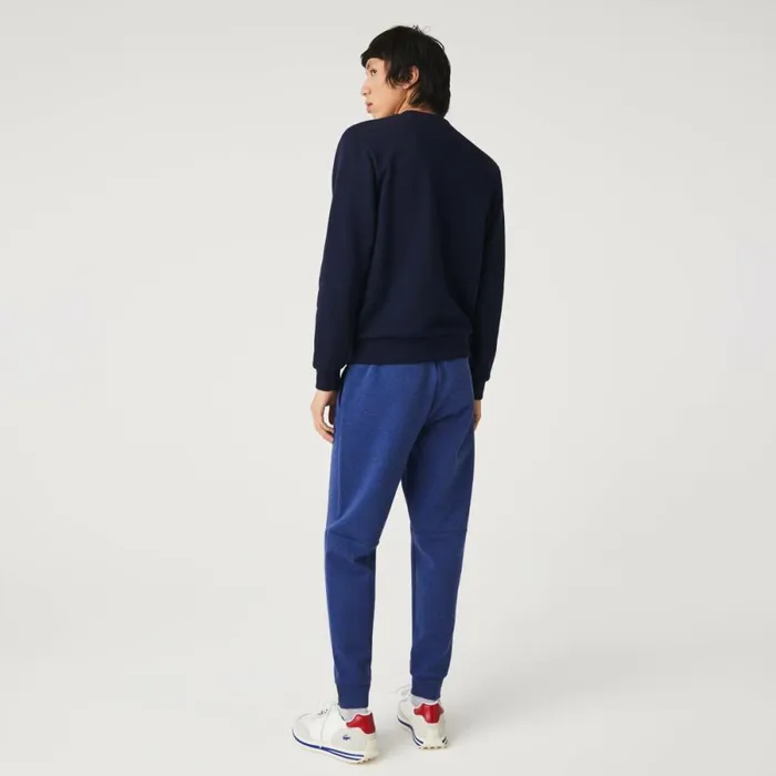 Sweatpants and Trousers Men Lacoste Mens Slim Fit Heathered Cotton Blend Sweatpants Blue Chine Hjd