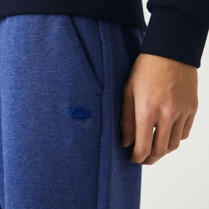 Sweatpants and Trousers Men Lacoste Mens Slim Fit Heathered Cotton Blend Sweatpants Blue Chine Hjd