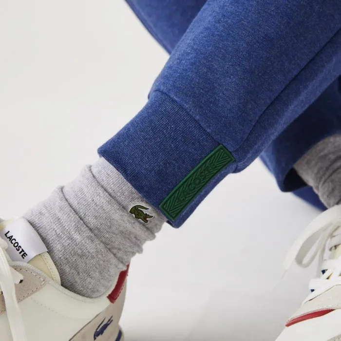 Sweatpants and Trousers Men Lacoste Mens Slim Fit Heathered Cotton Blend Sweatpants Blue Chine Hjd