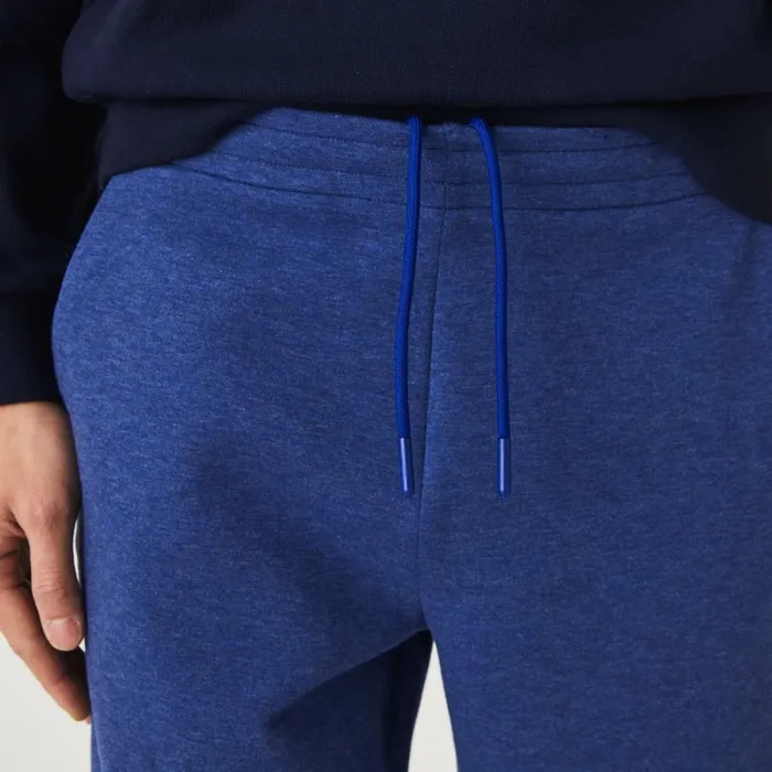 Sweatpants and Trousers Men Lacoste Mens Slim Fit Heathered Cotton Blend Sweatpants Blue Chine Hjd