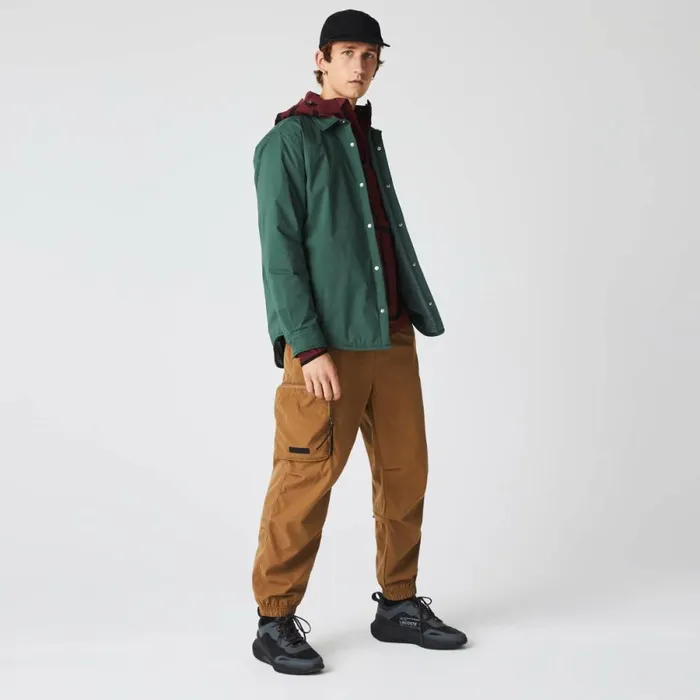 Sweatpants and Trousers MenWomen Lacoste Men039s Contrast Oversized Branding Joggers Brown Z0w