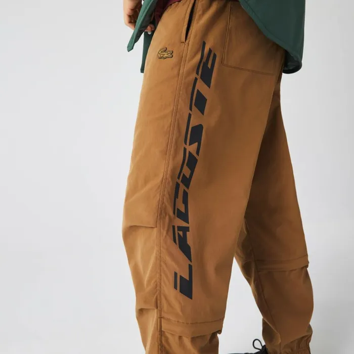 Sweatpants and Trousers MenWomen Lacoste Men039s Contrast Oversized Branding Joggers Brown Z0w