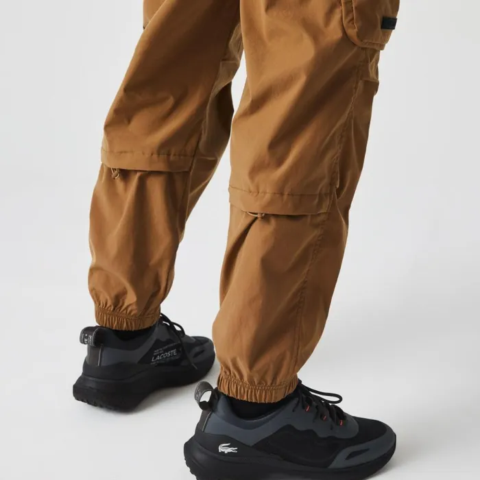 Sweatpants and Trousers MenWomen Lacoste Men039s Contrast Oversized Branding Joggers Brown Z0w