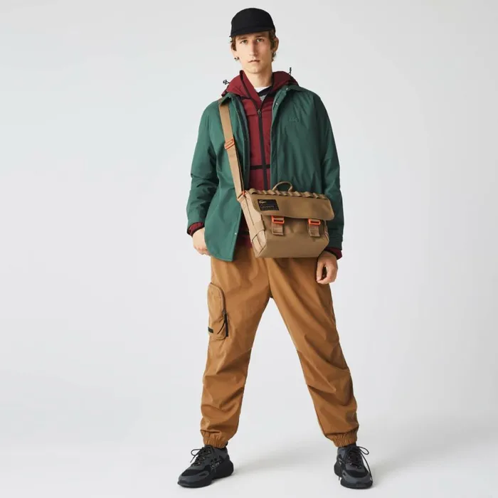 Sweatpants and Trousers MenWomen Lacoste Men039s Contrast Oversized Branding Joggers Brown Z0w