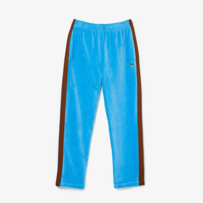Sweatpants and Trousers MenWomen Lacoste Unisex Contrast Side Bands Sweatpants Blue 4xa