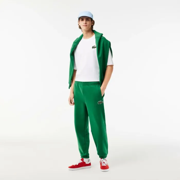 Sweatpants and Trousers MenWomen Lacoste Unisex Organic Cotton Fleece Sweatpants Rocket Green Cnq