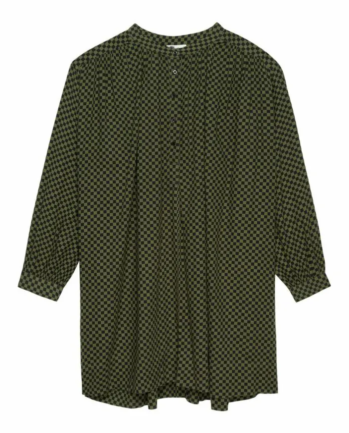 Swim The Great The Cascade CoverUp Dress Dark Army Check