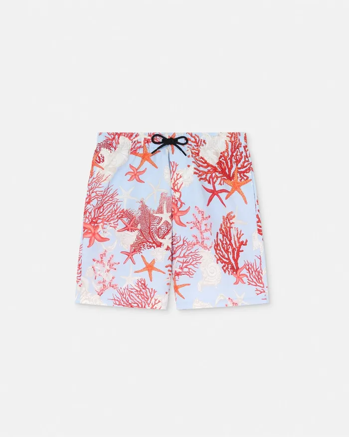 Swimwear Men Versace Barocco Sea Boardshorts Blueprint