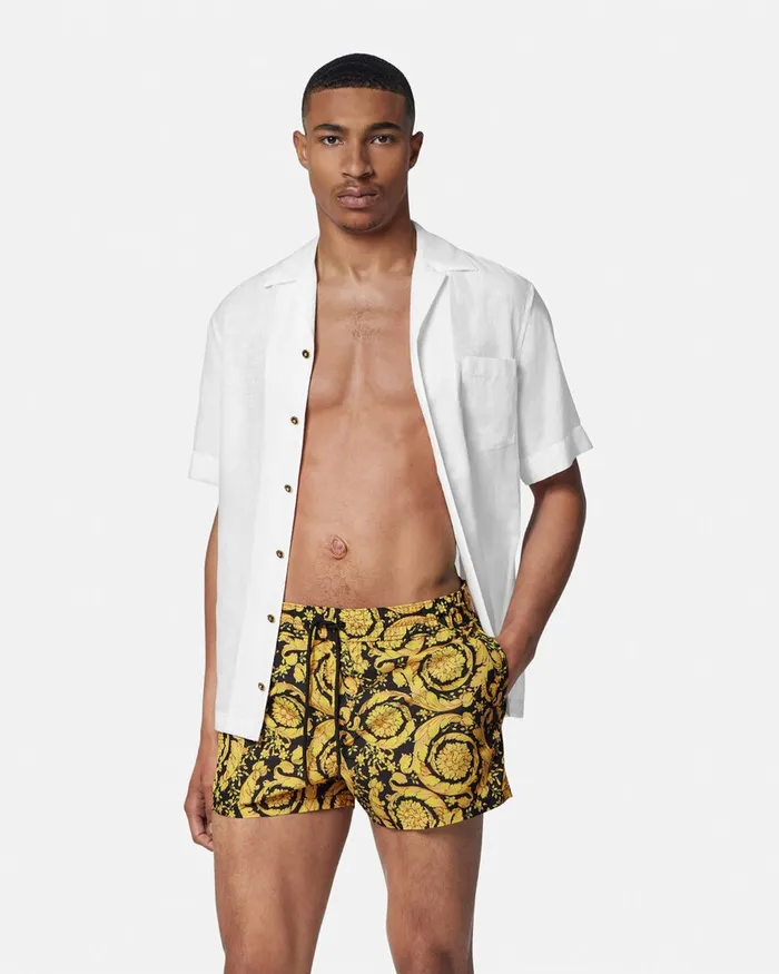 Swimwear Men Versace Barocco Swim Shorts Print