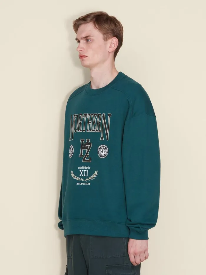 Tshirts and Sweats Men Holzweiler Atomic Northern Crew Dk Green