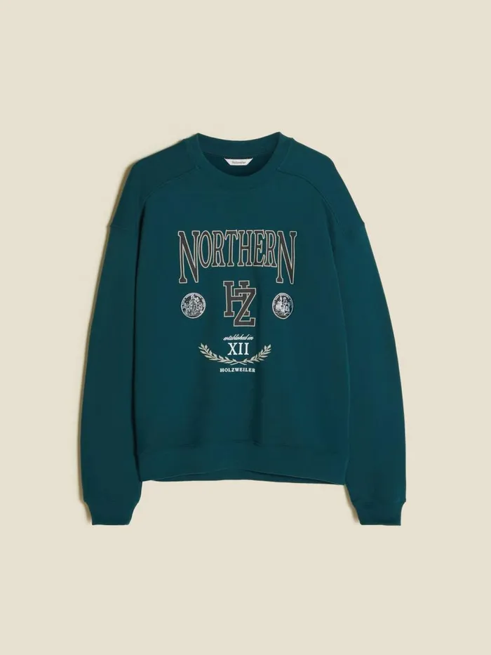 Tshirts and Sweats Men Holzweiler Atomic Northern Crew Dk Green