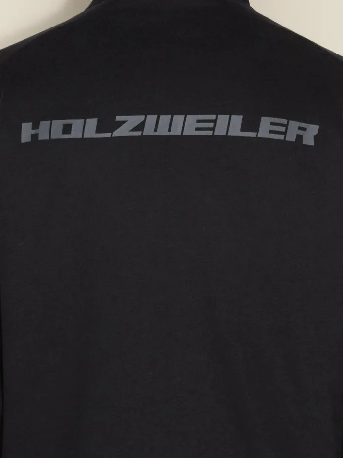 Tshirts and Sweats Men Holzweiler M Ceremony Zip Hoodie Black