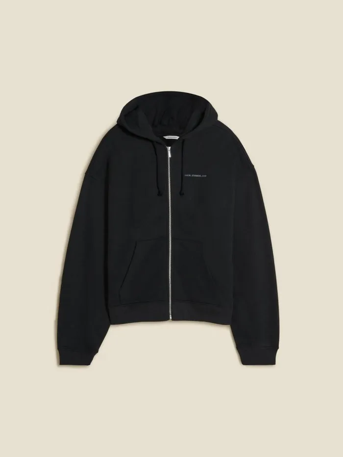 Tshirts and Sweats Men Holzweiler M Ceremony Zip Hoodie Black