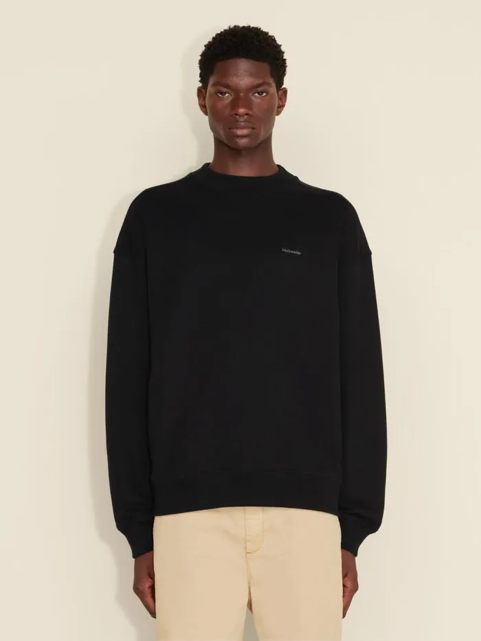 Tshirts and Sweats Men Holzweiler M Relaxed Crew Black
