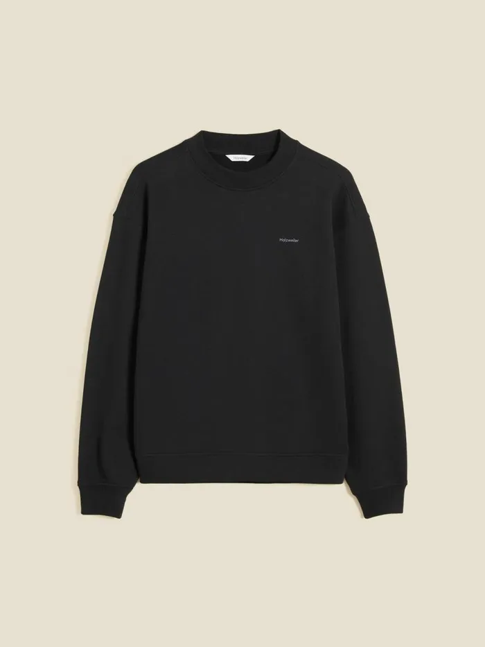 Tshirts and Sweats Women Holzweiler W Relaxed Crew Black