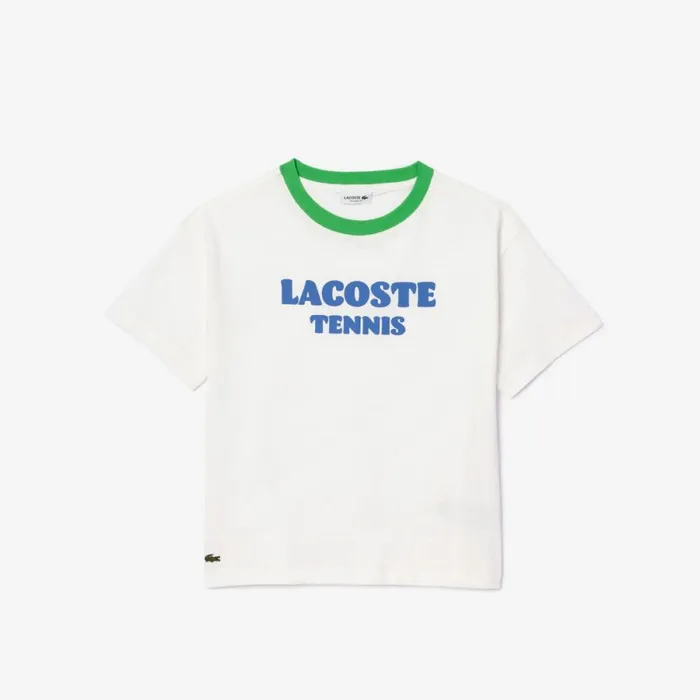 TShirts and Tops Kids Lacoste Kids039 Croc Print Cotton Jersey TShirt White 2cq TShirts and Tops Kids Lacoste Kids039 Croc Print Cotton Jersey TShirt White 2cq