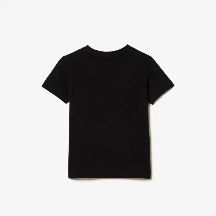 TShirts and Tops Kids Lacoste Kids039 Plain Cotton Jersey TShirt Black 031