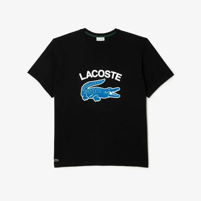 TShirts Men Lacoste Men039s Big Fit XXL Logo TShirt Black 031