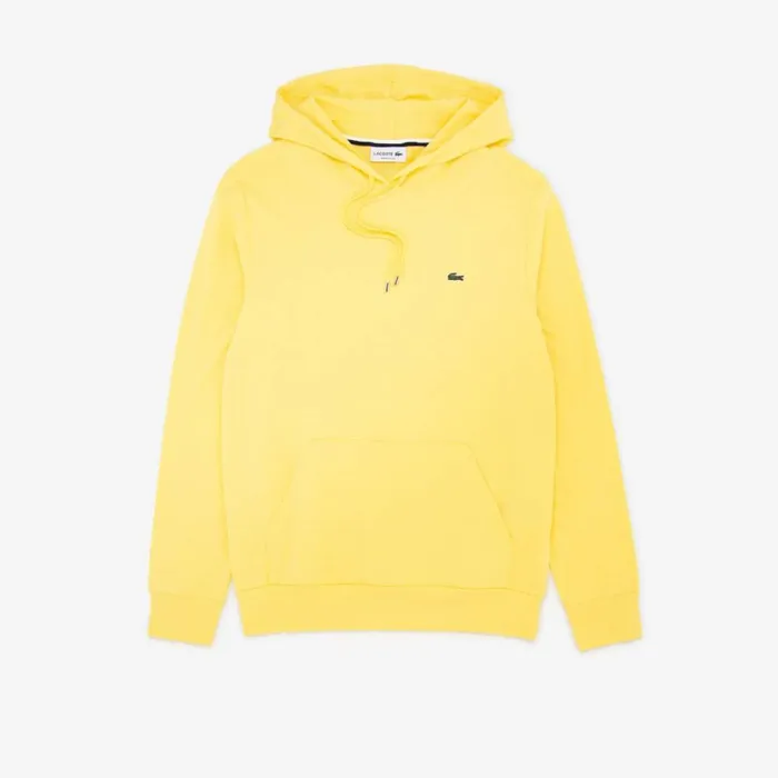 TShirts Men Lacoste Men039s Cotton Jersey Hooded TShirt Pastel Yellow 107