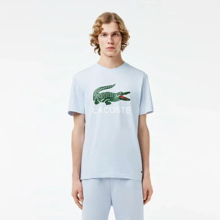 TShirts Men Lacoste Men039s Cotton Jersey Signature Print TShirt Phoenix Blue J2g TShirts Men Lacoste Men039s Cotton Jersey Signature Print TShirt Phoenix Blue J2g