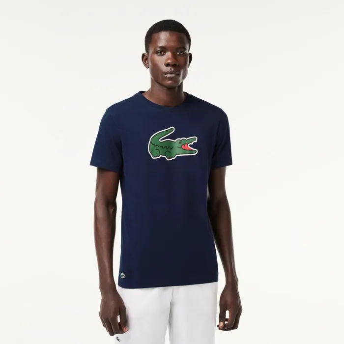 TShirts Men Lacoste Men039s Sport UltraDry Croc Print TShirt Navy Blue Green White Tr1 TShirts Men Lacoste Men039s Sport UltraDry Croc Print TShirt Navy Blue Green White Tr1