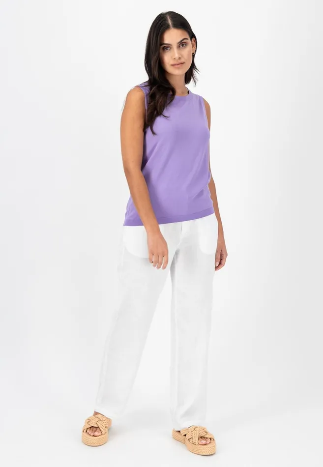 Tshirts Women FYNCHHATTON Fashionable Basic Knicktop Summer Lavenderfuchsia Pinkfresh Mint