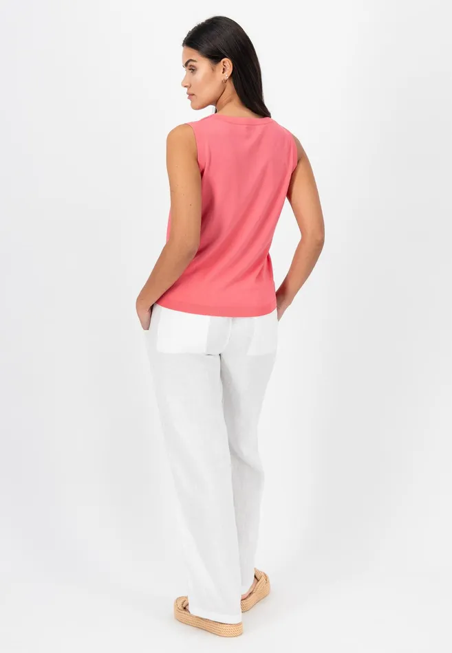 Tshirts Women FYNCHHATTON Fashionable Basic Knicktop Summer Lavenderfuchsia Pinkfresh Mint