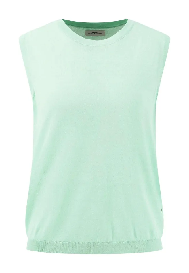 Tshirts Women FYNCHHATTON Fashionable Basic Knicktop Summer Lavenderfuchsia Pinkfresh Mint