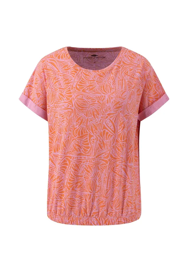 Tshirts Women FYNCHHATTON Sergeant Patterned Tshirt Fondant Pink Tshirts Women FYNCHHATTON Sergeant Patterned Tshirt Fondant Pink