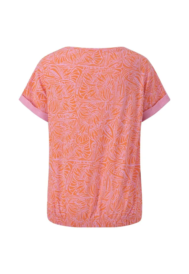 Tshirts Women FYNCHHATTON Sergeant Patterned Tshirt Fondant Pink Tshirts Women FYNCHHATTON Sergeant Patterned Tshirt Fondant Pink