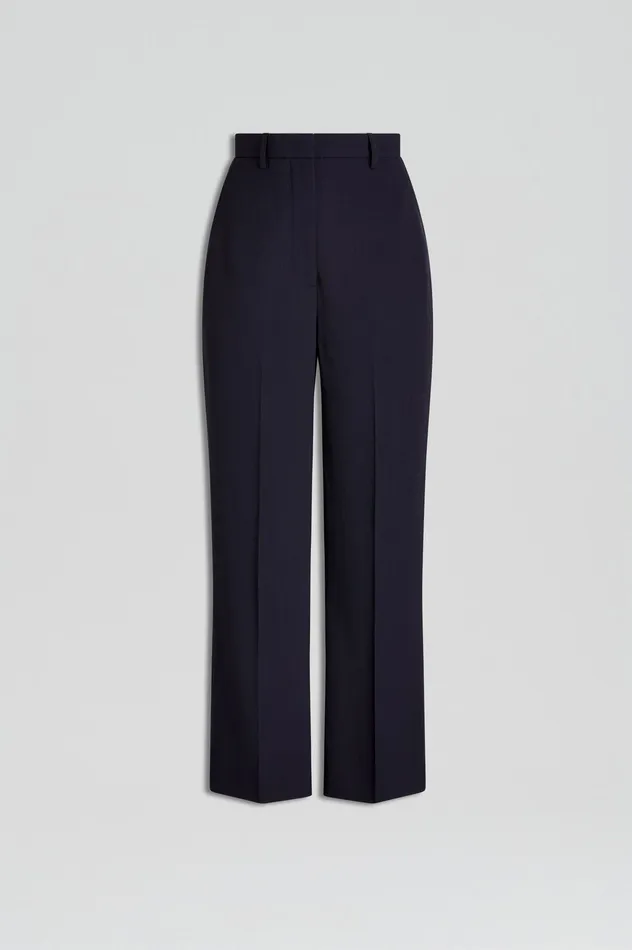 TAILORED CROP TROUSER NAVY Trousers Scanlan Theodore Women TAILORED CROP TROUSER NAVY Trousers Scanlan Theodore Women