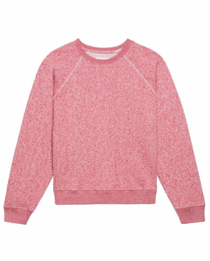 Tees and Sweats The Great The Shrunken Sweatshirt Heathered Bright Currant