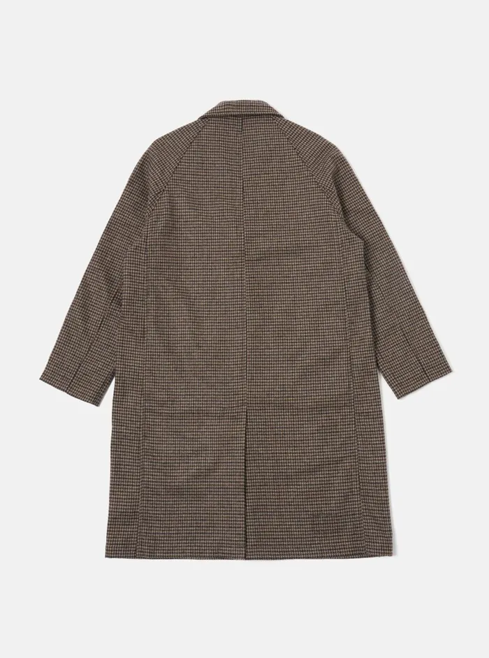 Top Coat In StoneNavy Carde Tweed Men Universal Works Coats and Outerwear
