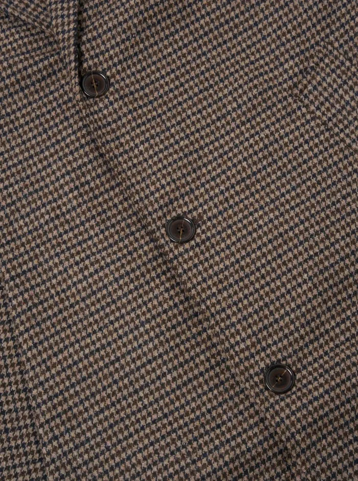 Top Coat In StoneNavy Carde Tweed Men Universal Works Coats and Outerwear