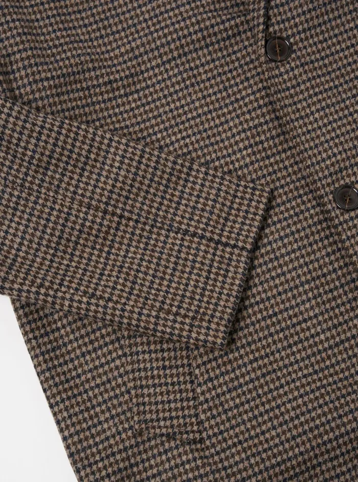 Top Coat In StoneNavy Carde Tweed Men Universal Works Coats and Outerwear
