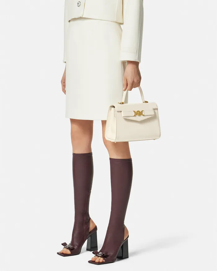 Top Handle Women Versace Medusa 03995 Handbag Beige