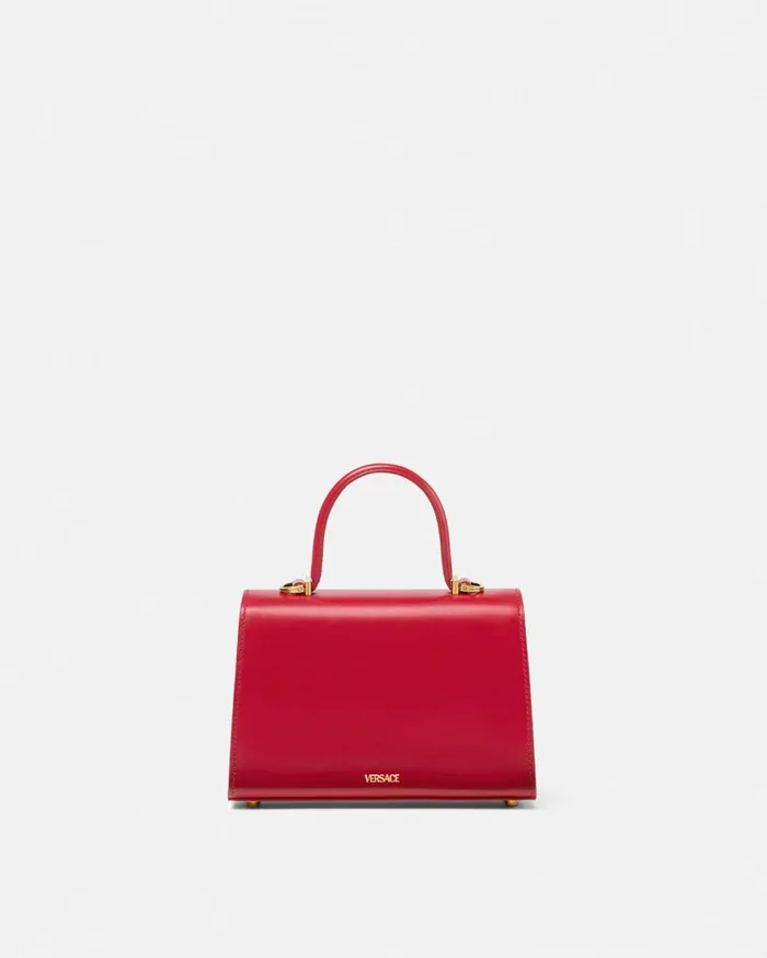 Top Handle Women Versace Medusa 03995 Small Handbag Red