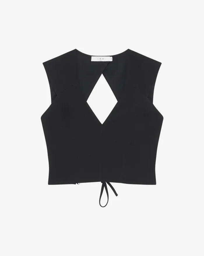 Tops and Shirts Women IRO VITORI FITTED SLEEVELESS VNECK TOP