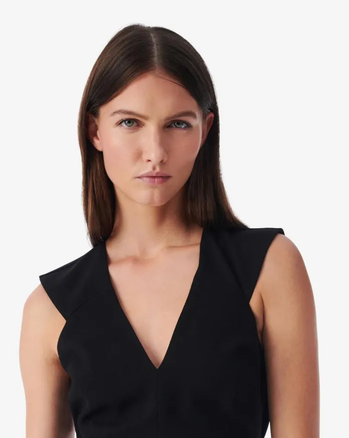 Tops and Shirts Women IRO VITORI FITTED SLEEVELESS VNECK TOP