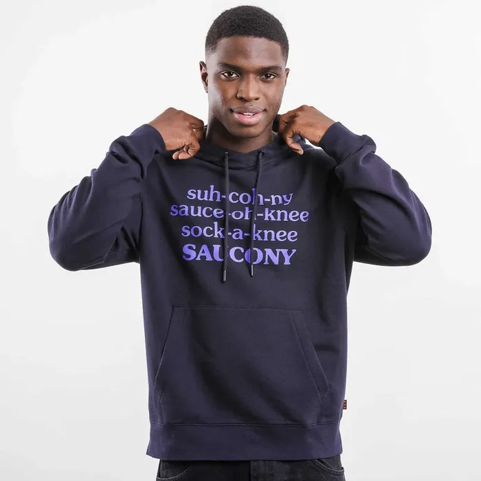 Tops Men Men8217s Frank Cooke X Saucony Rested Hoodie Black Saucony