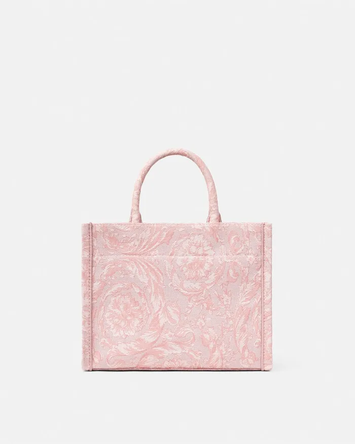 Totes Women Versace Barocco Athena Small Tote Bag Pinkprint