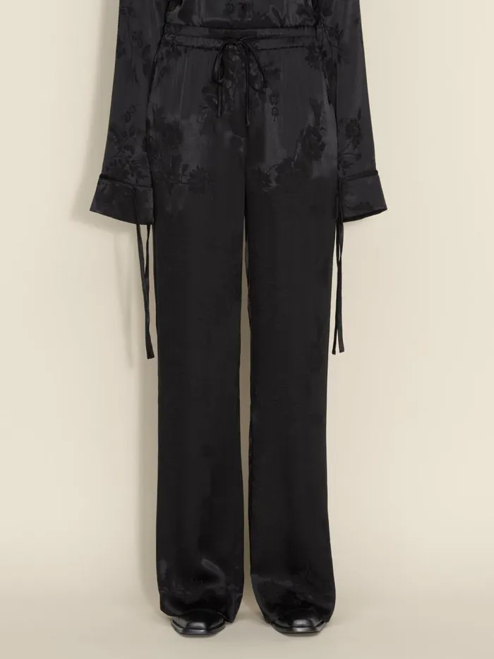 Trousers and Shorts Women Holzweiler Pom Jaquard Trousers Black