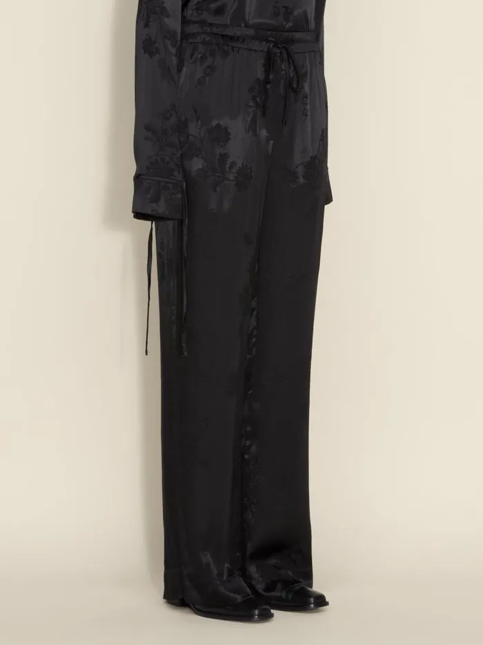 Trousers and Shorts Women Holzweiler Pom Jaquard Trousers Black