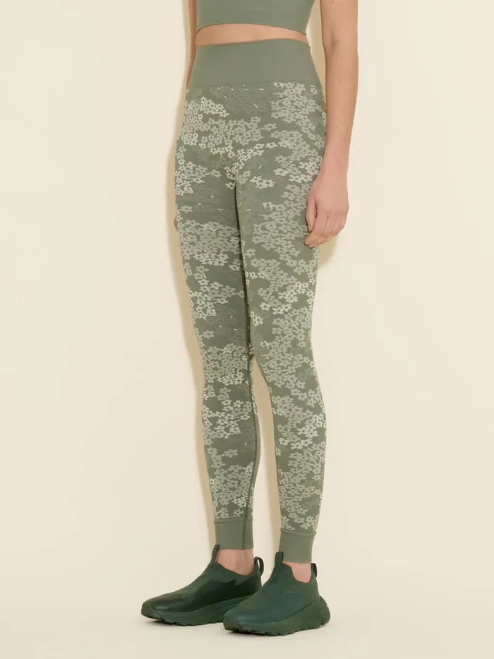Trousers and Shorts Women Holzweiler Seamless Jacquard Tights Green Mix