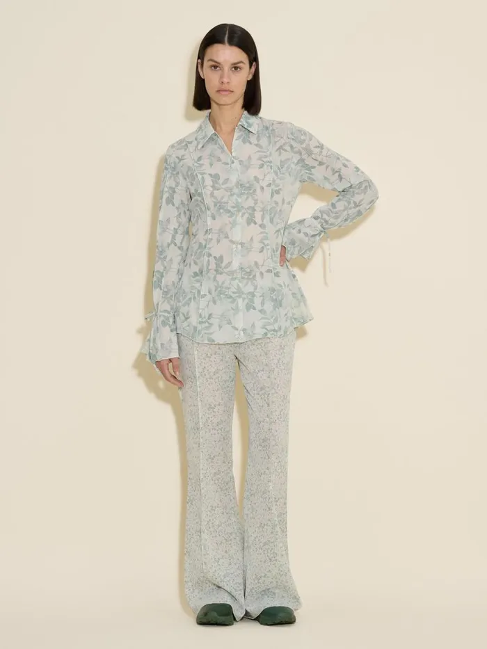 Trousers and Shorts Women Holzweiler Valery Print Trousers Green Mix