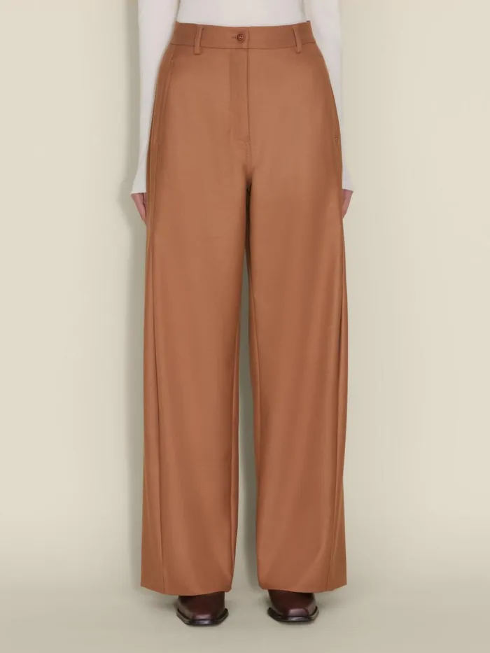 Trousers and Shorts Women Holzweiler Vidda Trousers Camel