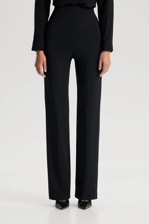 Trousers TAILORED HIGH WAIST TROUSER BLACK 8211 Scanlan Theodore Women