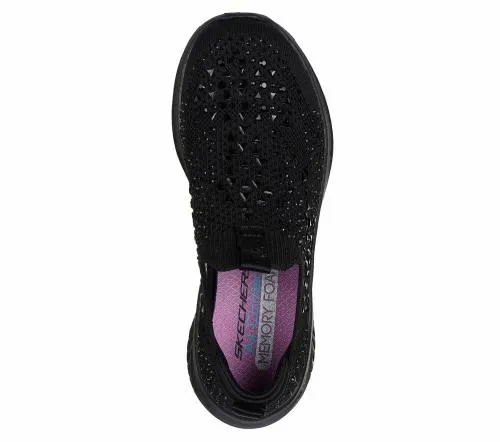 Ultra Flex 30 8211 Sparkle Show Stopper Black Kids SKECHERS Big Kids UK Sizes 36