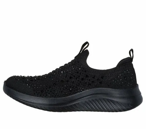 Ultra Flex 30 8211 Sparkle Show Stopper Black Kids SKECHERS Big Kids UK Sizes 36