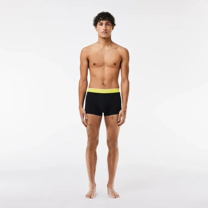 Underwear and Socks Men Lacoste Men039s 3Pack Constrast Waist Trunks Black Orange Yellow Orange Ilw Underwear and Socks Men Lacoste Men039s 3Pack Constrast Waist Trunks Black Orange Yellow Orange Ilw